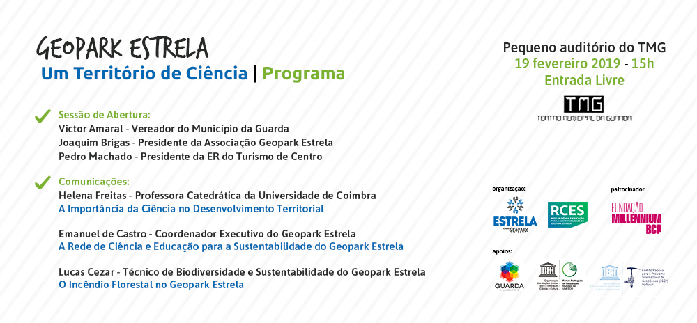 Programa Geopark Estrela territ&oacute;rio de Ci&ecirc;ncia